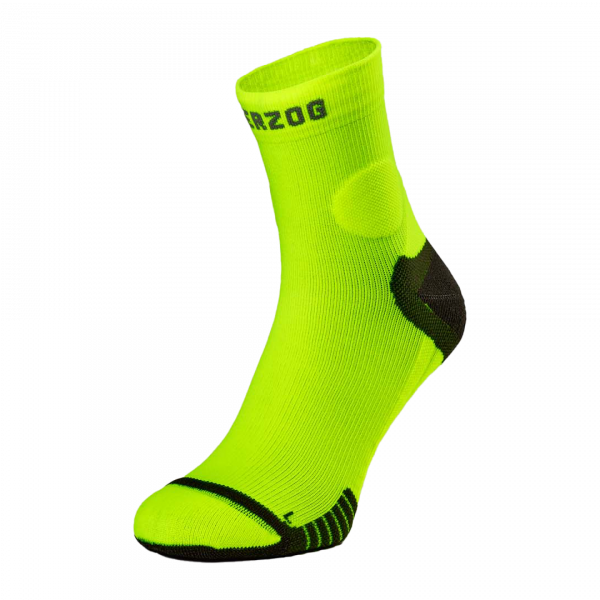 herzog pro compressie enkelsokken zwart/blauw