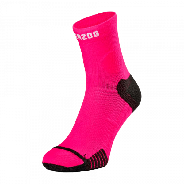 herzog pro compressie enkelsokken zwart/blauw