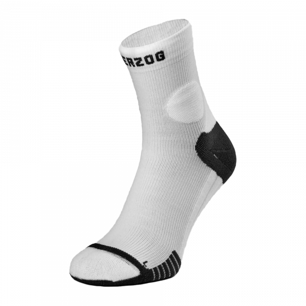 herzog pro compressie enkelsokken zwart/blauw