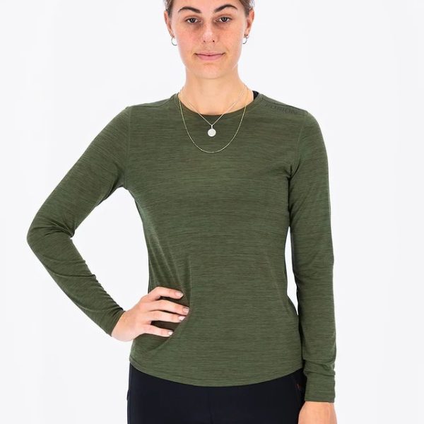 fusion c3 ls shirt dames front green