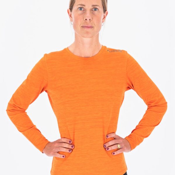 fusion c3 ls shirt dames front oranje