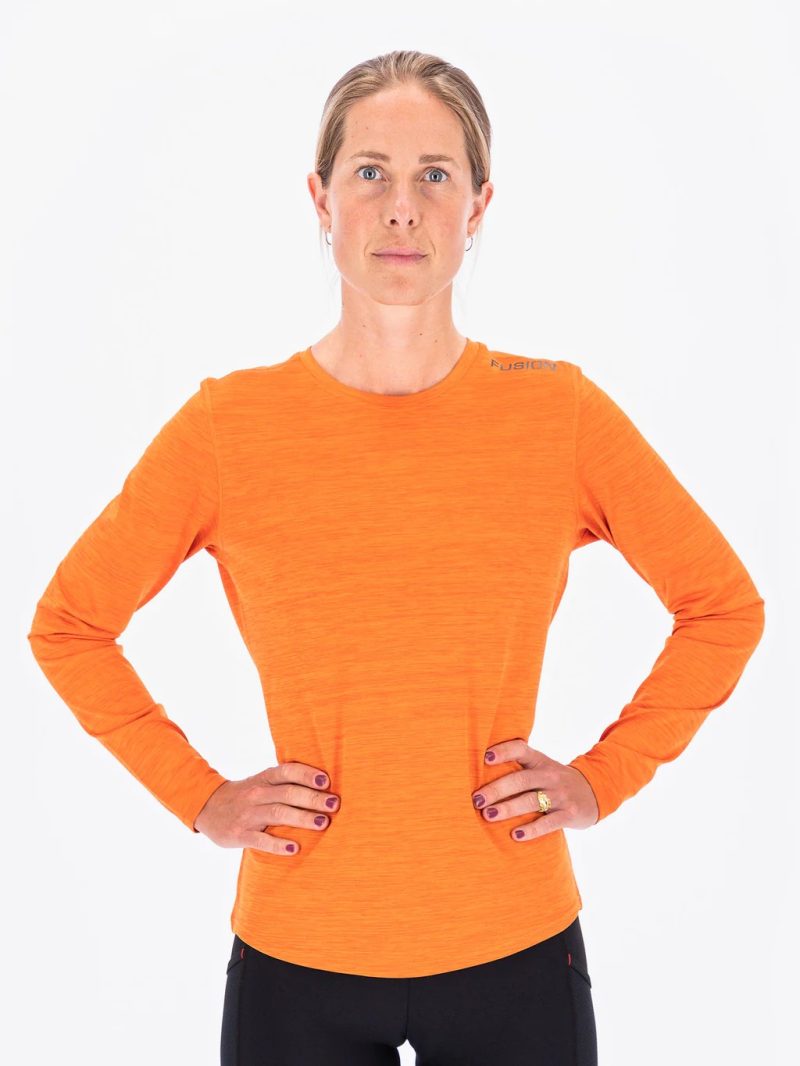 fusion c3 ls shirt dames front oranje