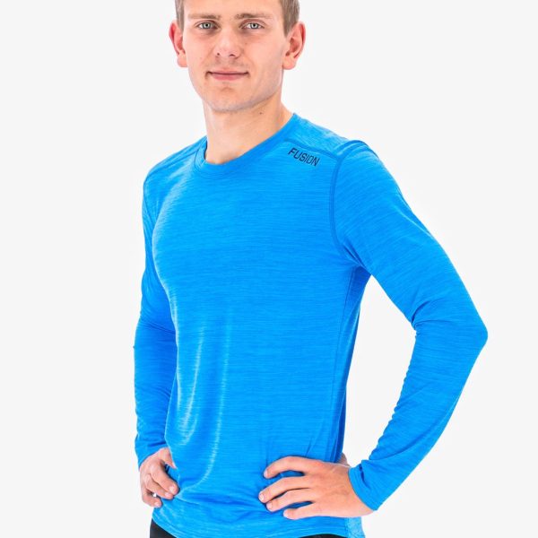 fusion c3 ls shirt heren front blue