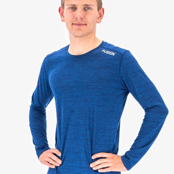 fusion c3 ls shirt heren front night blue