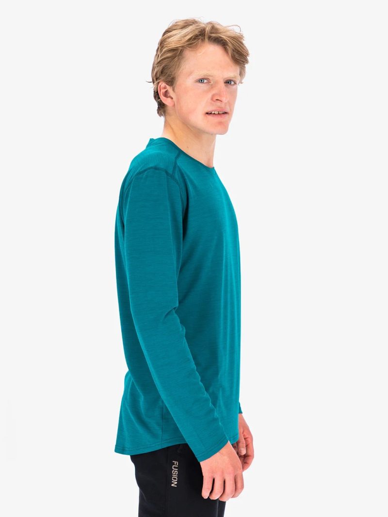 fusion c3 ls shirt heren front turquoise