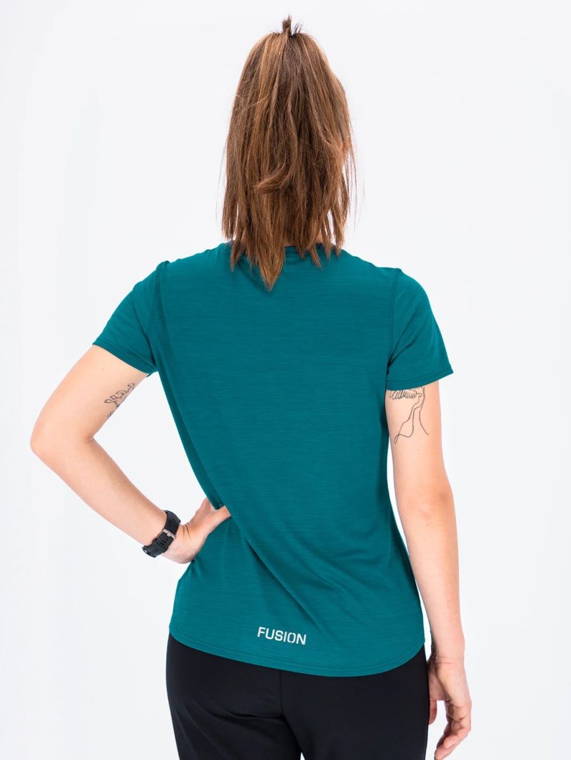 fusion mens c3 t shirt dames back turquoise