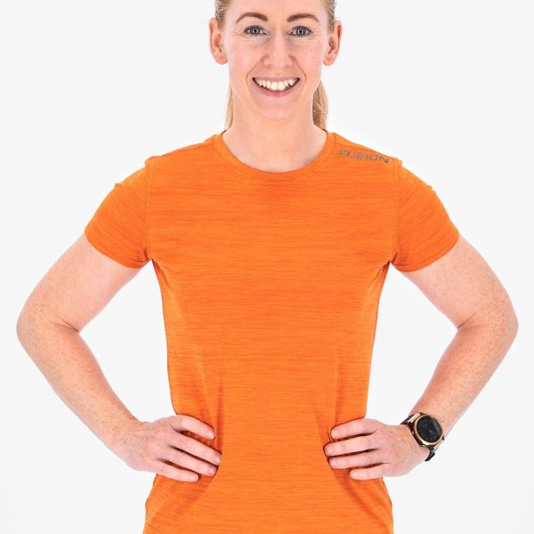 fusion mens c3 t shirt dames front orange