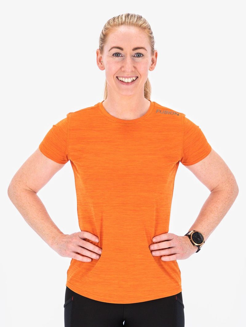 fusion mens c3 t shirt dames front orange