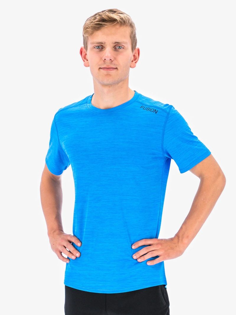 fusion mens c3 t shirt heren front blue