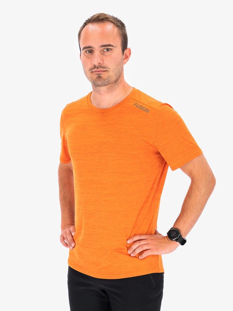 fusion mens c3 t shirt heren front orange