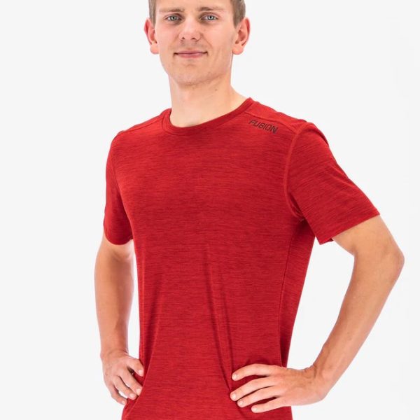 fusion mens c3 t shirt heren front red