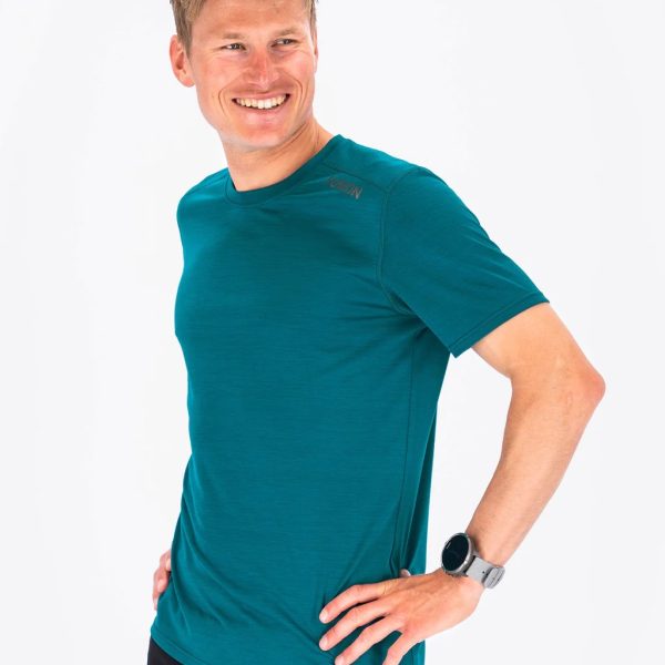 fusion mens c3 t shirt heren front turquoise