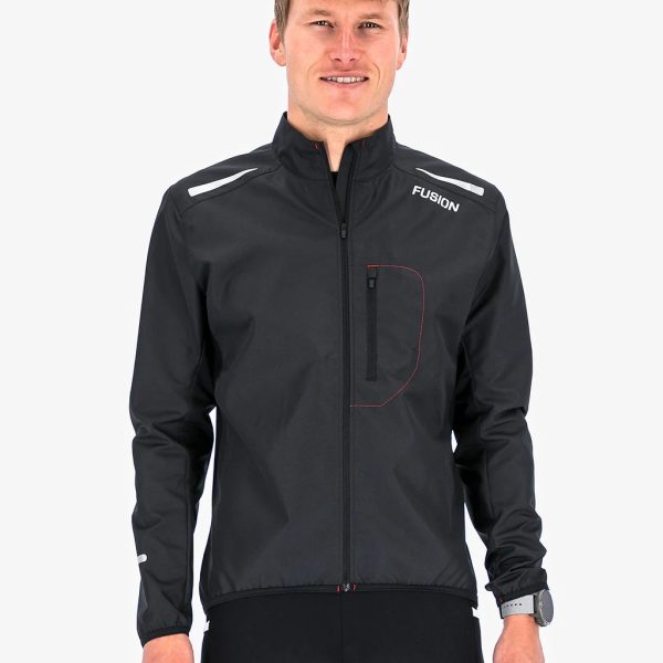 fusion s1 jacket black front heren