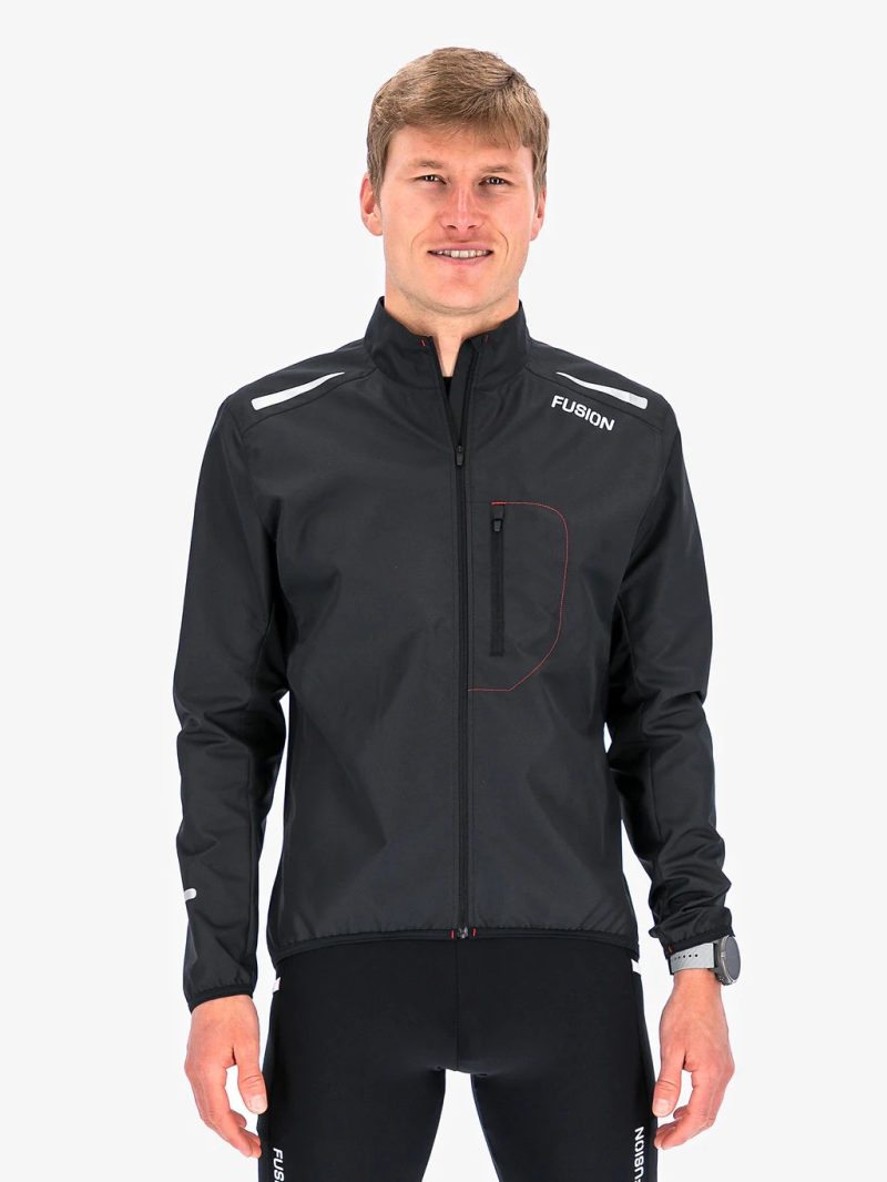 fusion s1 jacket black front heren