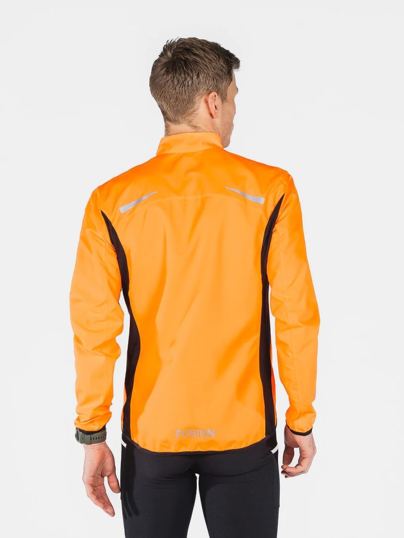 fusion s1 jacket orange back heren