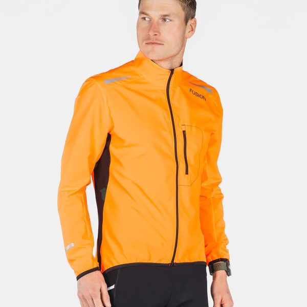 fusion s1 jacket orange front heren