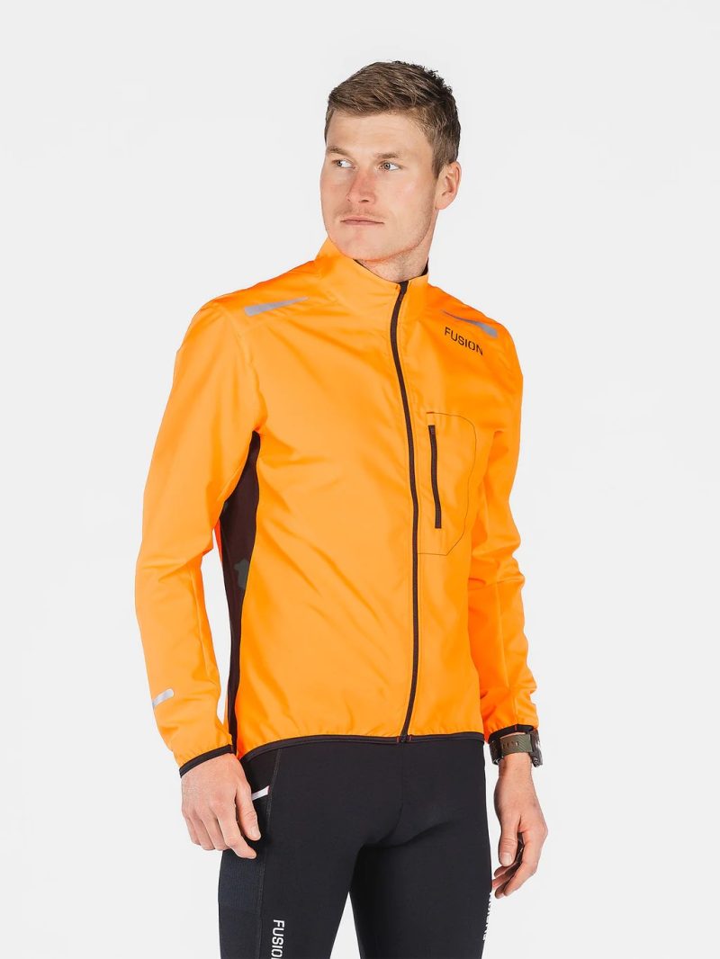 fusion s1 jacket orange front heren