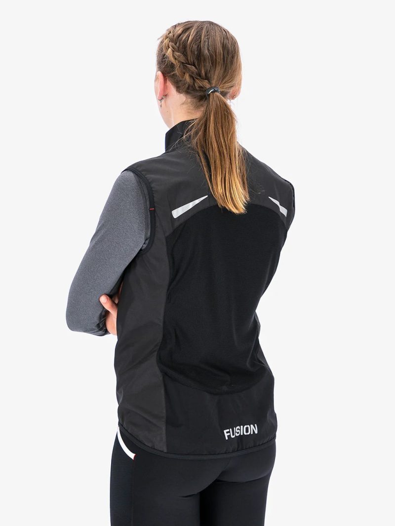 fusion s1 run vest black back step one dames