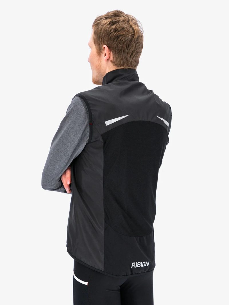 fusion s1 run vest black back step one heren