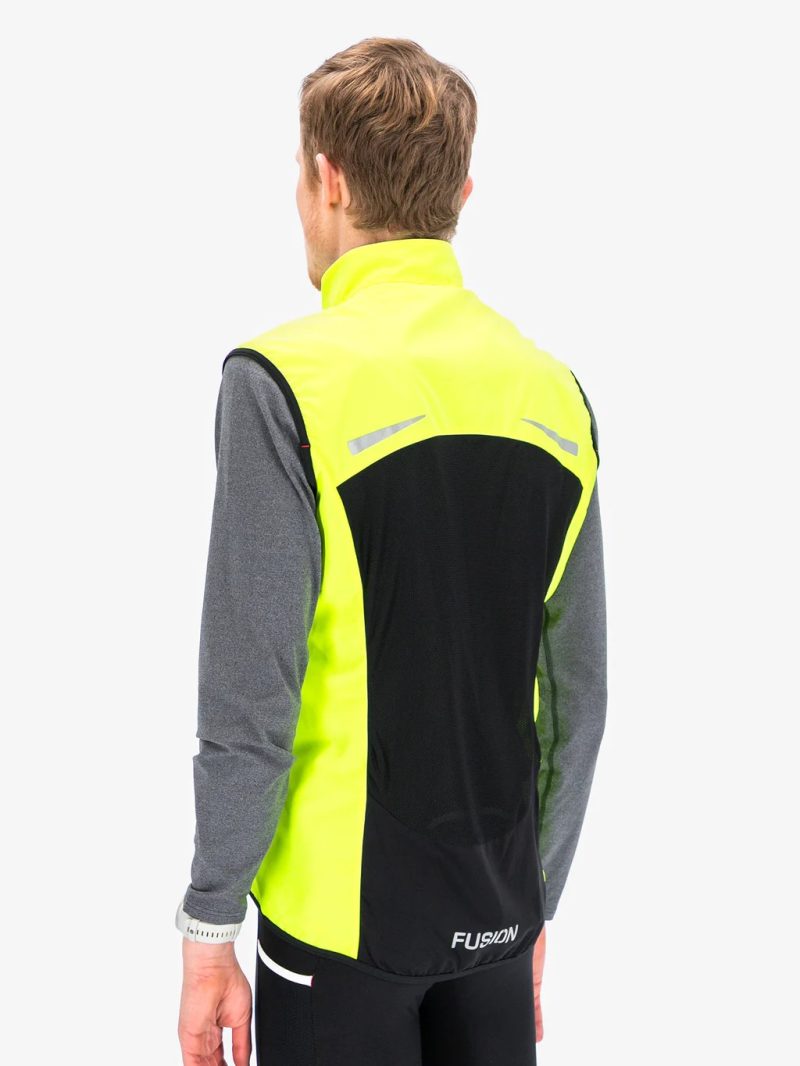fusion s1 run vest yellow back step one heren