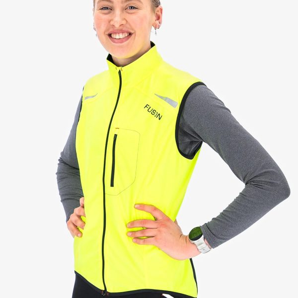 fusion s1 run vest yellow front step one dames