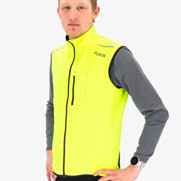fusion s1 run vest yellow front step one heren