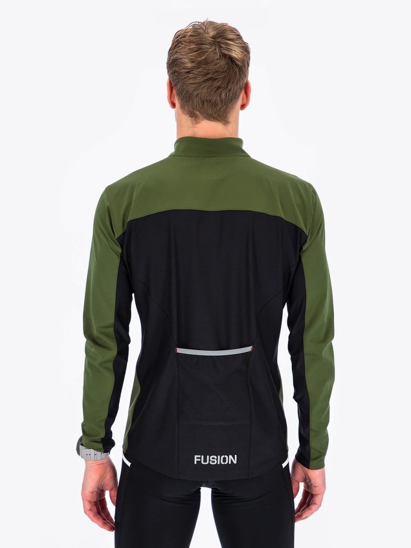 fusion s2 run jacket black green step one