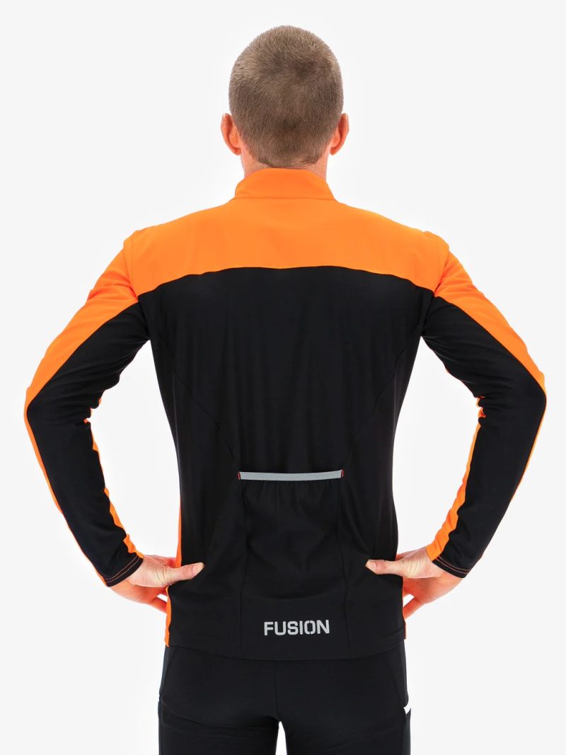 fusion s2 run jacket orange back step one