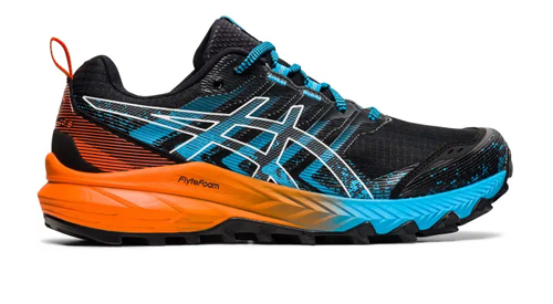 asics gel trabuco 9 black white m1