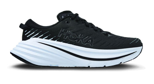 hoka bondi x black white bwht m1