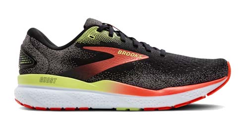 brooks ghost 16 110418 1d 049 black mandarin red green m1
