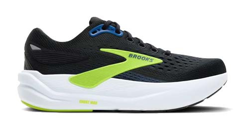 brooks ghost max 3 110464 1d 078 black navy acid lemon m1